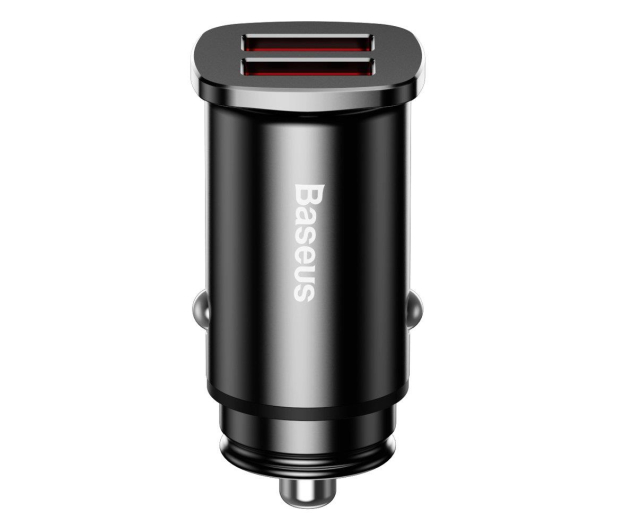 Baseus Ładowarka samochodowa 2x USB, QC 3.0 (czarny) - 509280 - zdjęcie 3